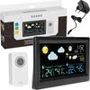 Elektronisk vejrstation – trådløs, med sensor, sort - 7 