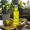 Flaske 0,5 L med låg og tryk Citronlikør 4 stk - 7 