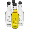 Flaske 0,5 L med låg og tryk Citronlikør 4 stk  - 1 