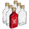 Flaske 200 ml med skruelåg, juletryk Rensdyr, 6 stk.  - 1 