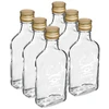 Flaske 200 ml med skruelåg, juletryk Rensdyr, 6 stk. - 2 