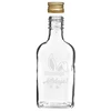 Flaske 200ml med skruelåg, tryk KANINØRER 6stk - 5 
