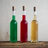 Flaske til likør 350 ml 6 stk. + 6 propper - 7 