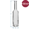 Flaske til likør 350 ml 6 stk. + 6 propper - 6 