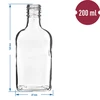 Flaske til likør lommelærke 200 ml - 10 stk. - 4 