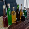Flaske til likører lommelærke med skruelåg 200 ml 10 stk - 11 