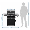 Gasgrill dragON BBQ101, 11,7 kW, sort-sølv - 10 