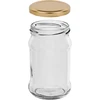 Glas TO 300 ml med gyldent låg fi 66 - 6 stk. - 3 