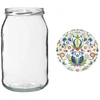 Glas TO 900 ml med farvet låg fi82/6 - 6 stk. - 10 