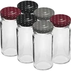 Glas TO 90ml med farvet låg fi43 - 6 stk.  - 1 