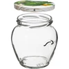 Glas TO Amfora 580 ml med farvet låg fi82/6-6stk. - 3 