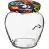 Glas TO Amfora 580 ml med farvet låg fi82/6-6stk. - 2 