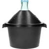 Glasballon til vin 5 L - i plastikkurv  - 1 