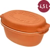 Glaseret romersk gryde 4,5 L (meander) - 6 
