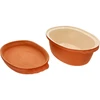 Glaseret romersk gryde 4,5 L (meander) - 5 