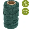 Grøn bomuldssnor 2 mm/55 m/100 g - 4 