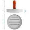 Hamburgerpresse - aluminium, diameter 12 cm - 6 