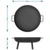 Havepejs Ø58 cm, rund, skål - 9 