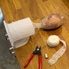 Hvidt røgenet 15cm x 5m op til 220°C - 6 