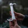 Hvidt udendørs termometer (-50°C til +50°C) 18cm - 5 