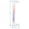 Hvidt udendørs termometer (-50°C til +50°C) 18cm - 3 