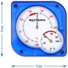 Indendørs bimetal termometer med hygrometer (-20 til +50°C), blåt - 4 