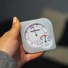 Indendørs bimetal termometer med hygrometer (-20 til +50°C), hvid - 8 