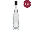 Kaptajnflaske 500 ml med skruelåg - 4 