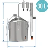 Klassisk Convex destillator 30 L - 2 opsamlingsbeholdere - 9 