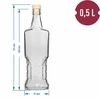 Kredensflaske 0,5 L med kork - 5 