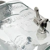 Krukke til limonade, med hane - glas, 4 L - 4 