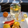 Krukke til limonade, med hane - glas, 4 L - 6 