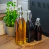 Kvadratflaske med hermetisk lukning 0,5 L - 4 