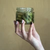 Lav krukke 330ml - med sort låg fi 82/6, 6 stk. - 9 