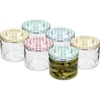 Lavt glas 330ml - med farvet låg fi 82/6, 6 stk. - 3 