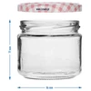 Lavt glas 330ml - med farvet låg fi 82/6, 6 stk. - 7 