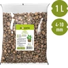 Leca til potteplanter, havebrug og skove i glas, 4-10 mm, 1L - 3 