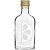Lommelærke-flaske 200 ml med skruelåg og print „Cytrynówka”, design 2 ['flaske 0', '2 L', ' flaske til alkohol', ' flaske med tryk', ' likør', ' lommelærke-flaske', ' lommelærke til citronlikør', ' flaske til citronlikør', ' aftapning af hjemmelavede drikke', ' lommelærke med guldskruelåg', ' dekorative flasker til alkohol', ' stilfulde flasker til bryllup', ' små dekorative flasker', ' dekorativ flaske med skruelåg', ' 200 ml flaske', ' premiumflaske']