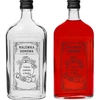 Flad glasflaske 500 ml med skruelåg, tryk „Nalewka domowa”, 1 stk. - 4 