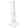 Metalpergola - Pyramide, 135 cm - 3 