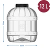 Multifunktionel krukke 12L med låg - 5 