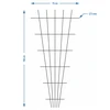 Planteunderstøttelse - gitter (150cm x 75cm) 2 stykker - 7 
