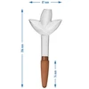 Plantevander – gennemsigtigt blad med keramisk fod, 120 ml - 5 