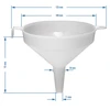 Plastiktragt fi 10 cm - 3 