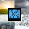RCC vejrstation, DCF – elektronisk, trådløs, oplyst sensor, sort - 15 