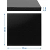 Rektangulær granit pizzasten 37 x 35 cm - 8 