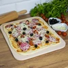 Rektangulær pizzasten, lavet af cordierit, - 38 x 30,5 cm - 7 
