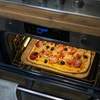 Rektangulær pizzasten, lavet af cordierit, - 38 x 30,5 cm - 8 