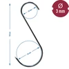 Røghager - S, spidset 3mm x 150mm 15 stk. - 7 