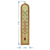 Rumtermometer med guldfarvet skala (-10°C til +50°C) 22cm, mix - 2 